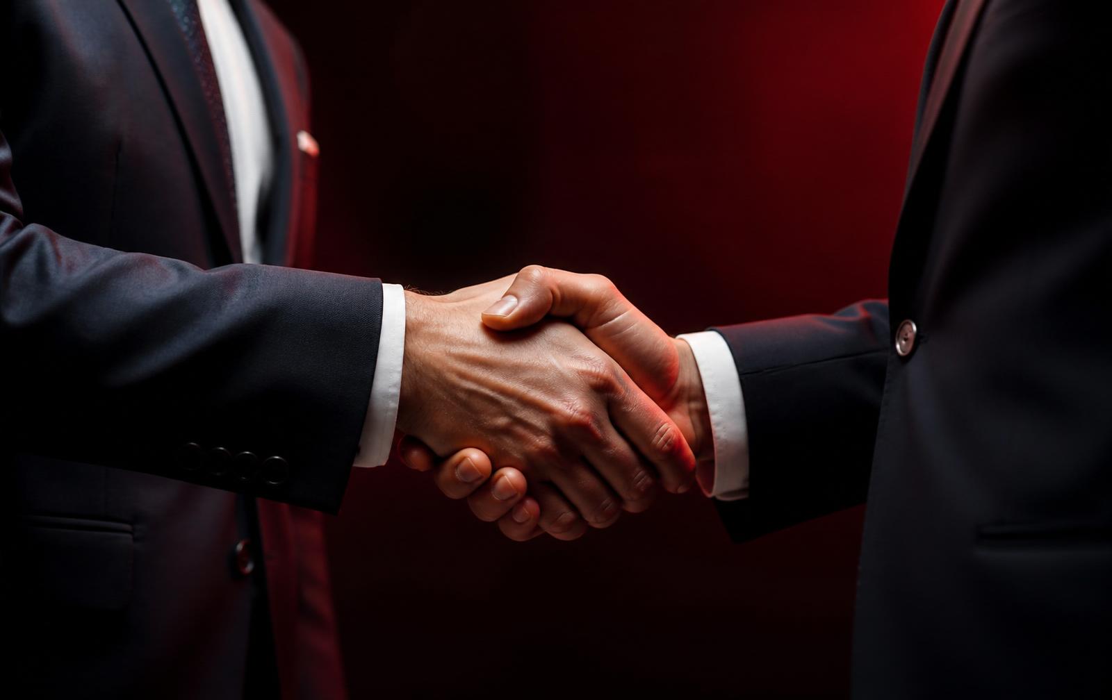 Handshake sealing a Komet Capital partnership
